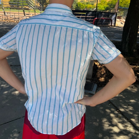 ORIGINAL PENGUIN MEN MUNSING WEAR COTTON SHEER BUTTON DOWN SHIRT FIT SEE THROUGH - Picture 8 of 16